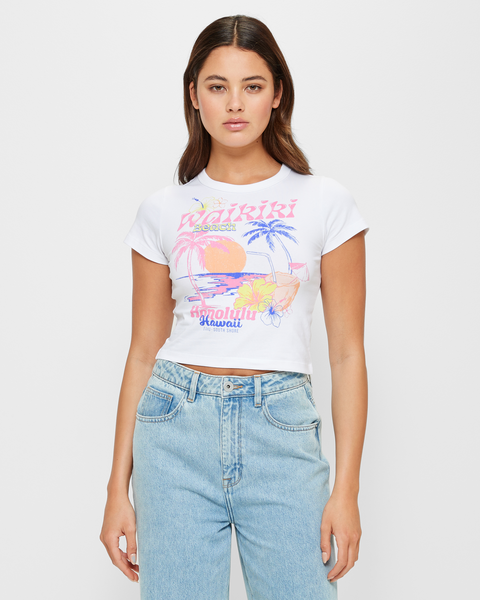 Printed Baby Crop T-Shirt - Lily Loves | Target Australia