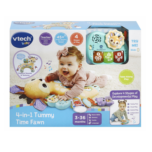 VTech Baby 4-in-1 Tummy Time Fawn | Target Australia