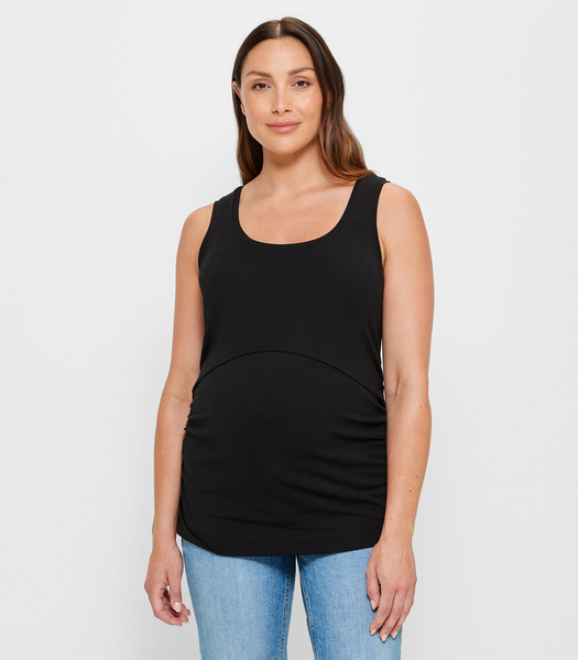 Maternity Organic Cotton Nursing Tank Top | Target Australia