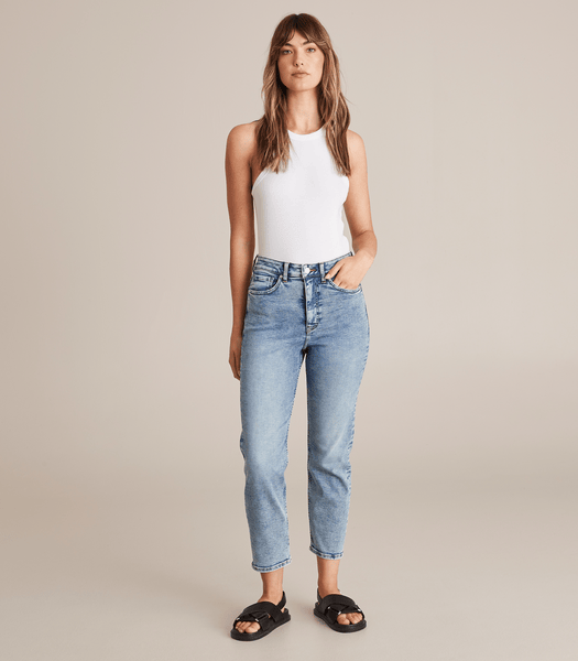 Target Denim Shape Your Body Super High Rise Crop Length Straight Denim Jeans ...