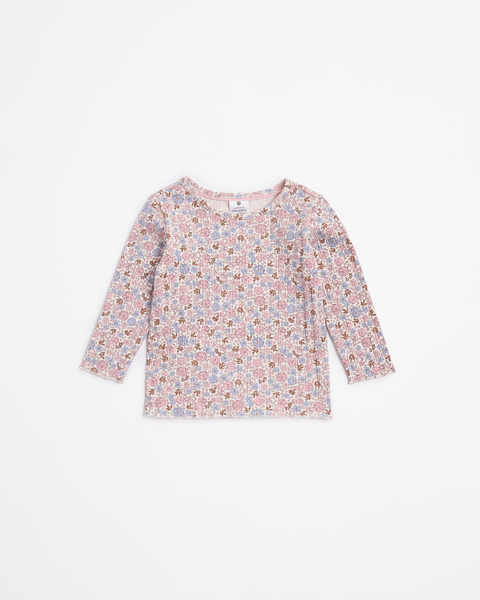 Baby Girls Organic Cotton Long Sleeve Rib Top | Target Australia