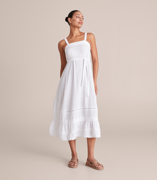 Broderie Trim Maxi Dress | Target Australia