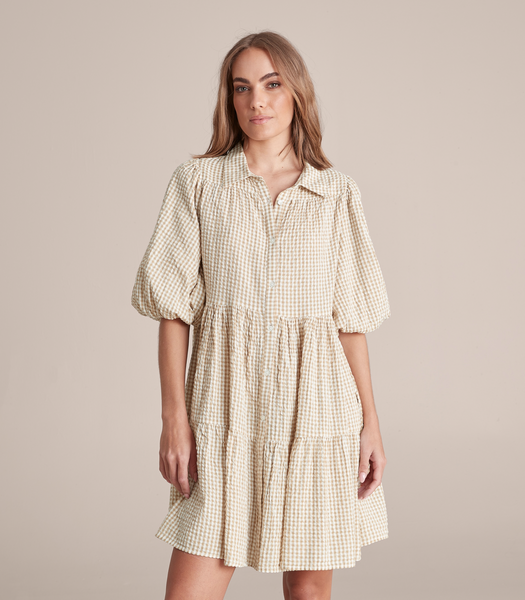 Tiered Mini Shirt Dress | Target Australia