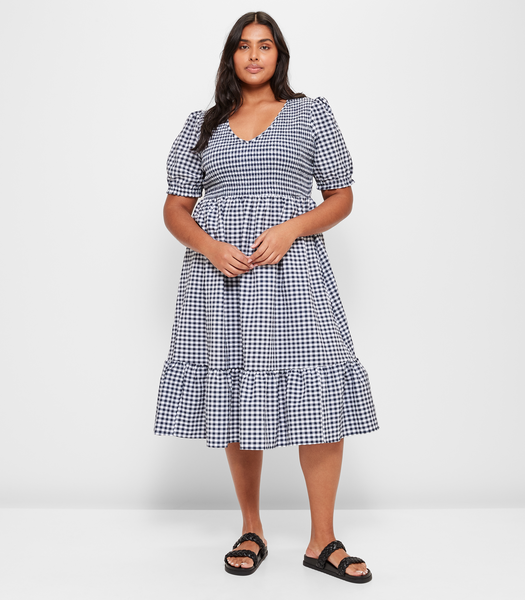 Curve Shirred Bust Dress | Target Australia