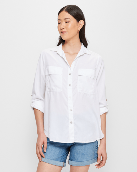Washed Utility Shirt Target Australia