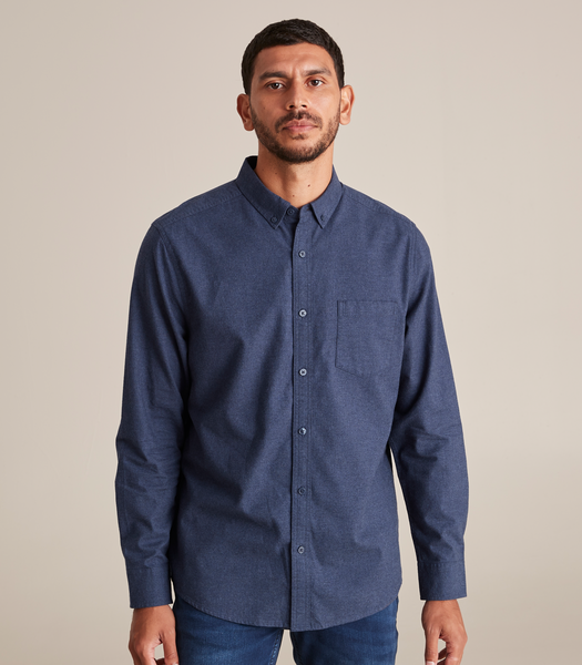 Long Sleeve Brushed Marle Shirt | Target Australia