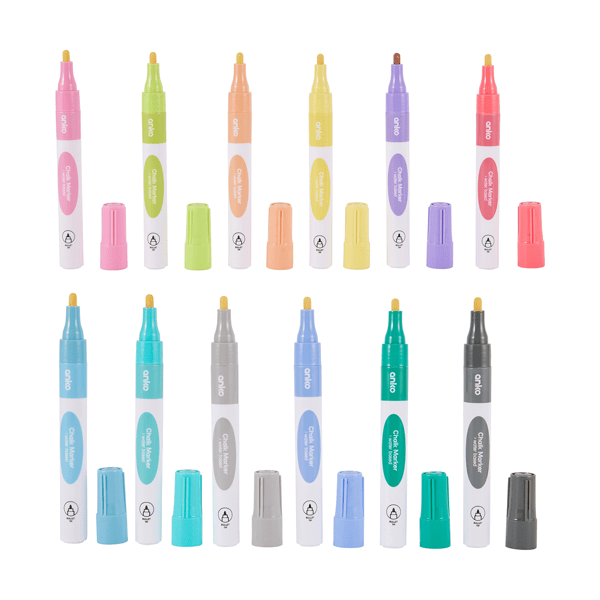 Liquid Chalk Markers, 12 Pack Anko Target Australia