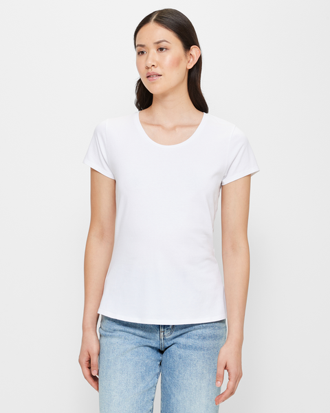 Australian Cotton Crew T-Shirt - True White | Target Australia