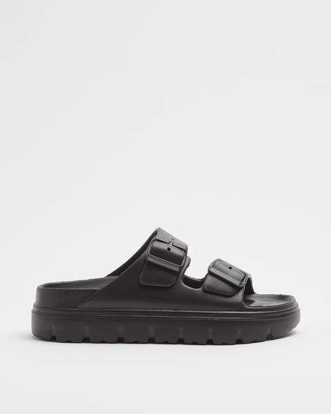 Womens Moulded EVA Double Strap Sandal - Lee - Black | Target Australia