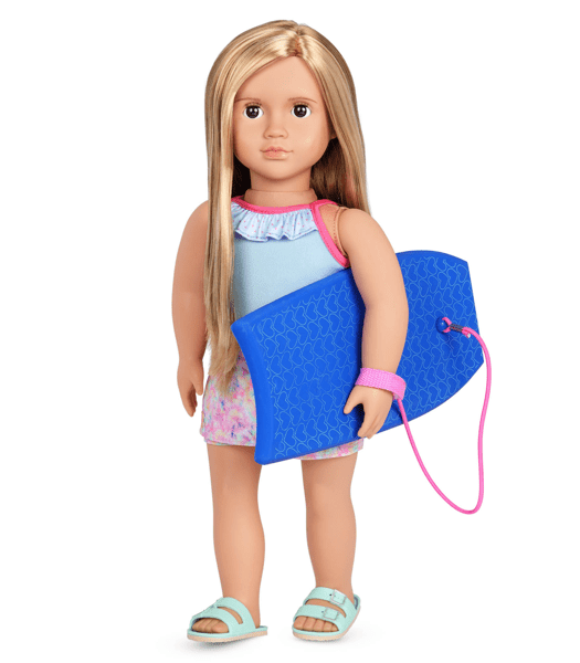Our Generation Ivana 18inch Beach Doll & Bodyboard Target Australia
