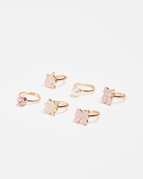 Kids 6 Piece Ballet Rings Set | Target Australia