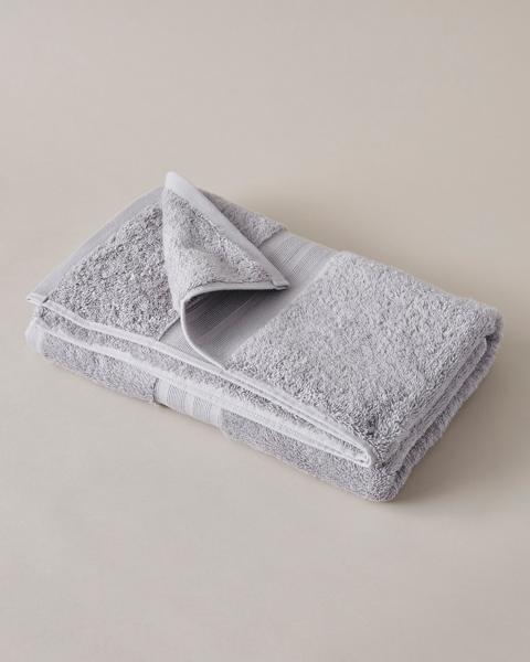 Grandeur Bath Towel Silver Target Australia