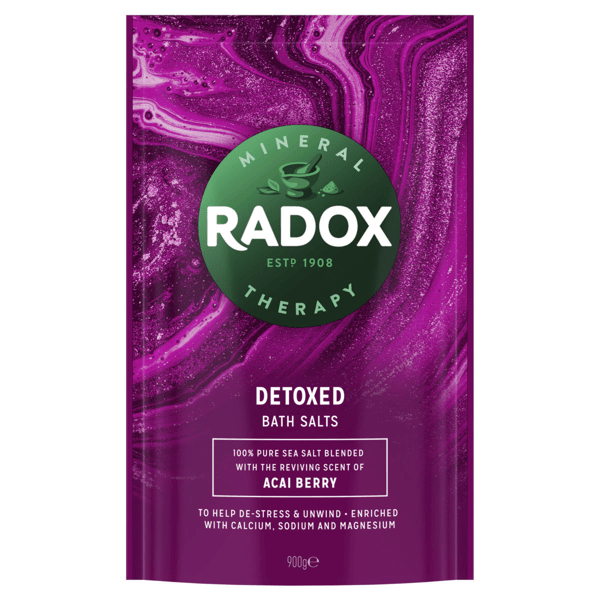 Radox Detoxed Bath Salts, Acai Berry 900g Target Australia