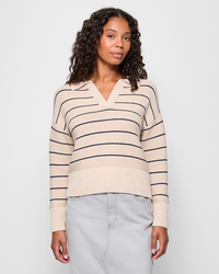 Neutral/Navy Stripe
