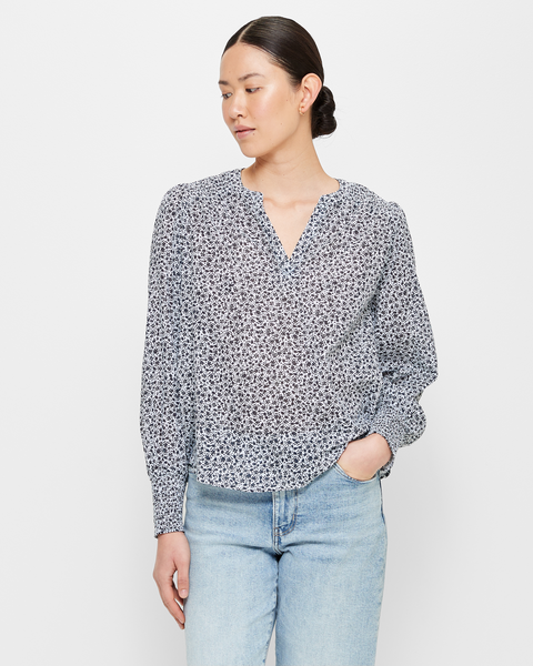 Shirred Yoke Grandad Shirt | Target Australia