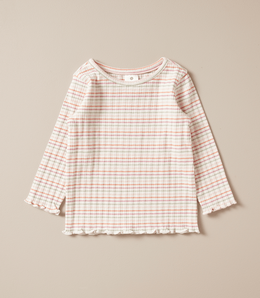 Baby Organic Cotton Long Sleeve Rib Top | Target Australia