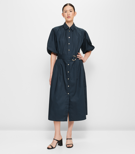Gathered Detail Belted Shirt Dress - Preview | Target Australia