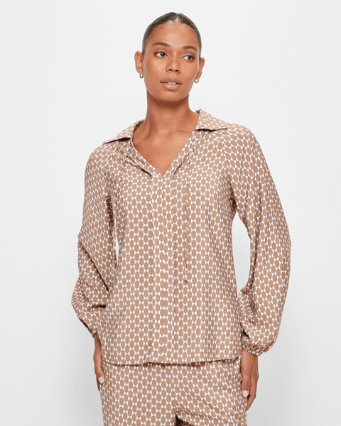 Collared Tie Neck Blouse Preview Target Australia