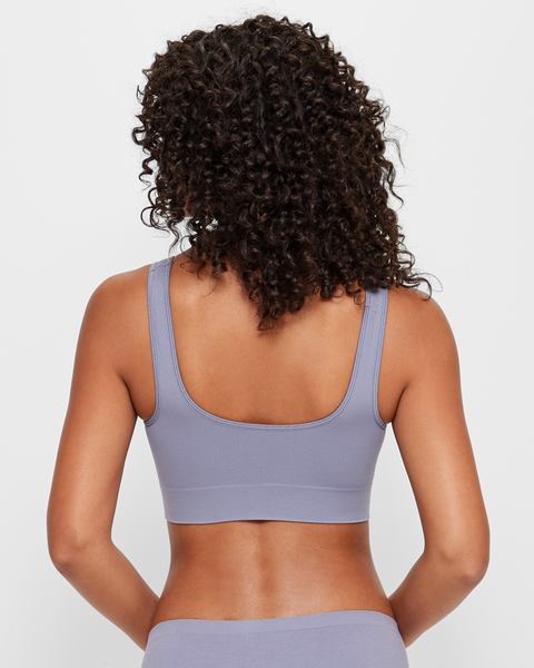 Bonds Seamless Comfy Crop Top - Aromatic Grey