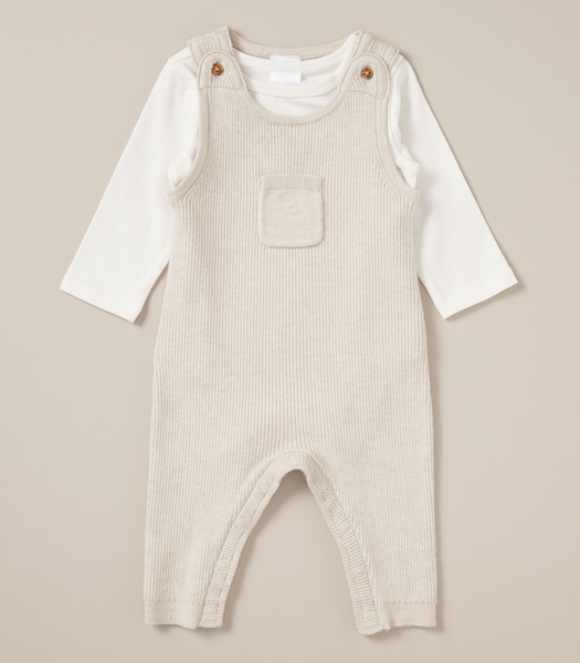 2 Piece Baby Knit Overall Set | Target Australia