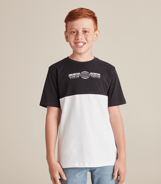 Organic Cotton Spliced Tshirt Target Australia