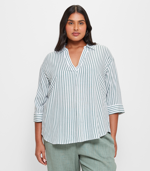 Plus Size Pull Over Striped Shirt | Target Australia