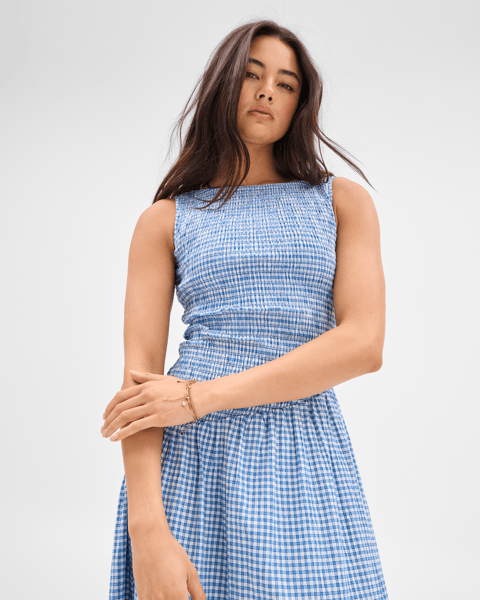 ganni broderie anglaise dress blue Broderie-Anglaise Midi Shirt Its made purely from American Vintage Paybou Dress Color:As Photo (Emerald Green) Women - Oxford - Zero Drop