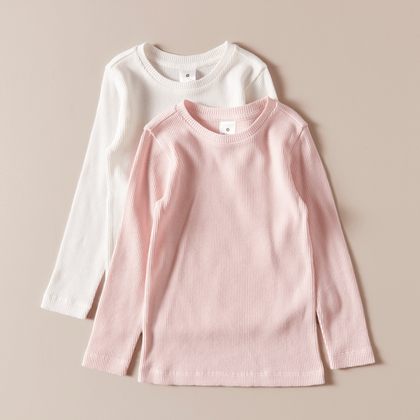 2 Pack Organic Cotton Long Sleeve Thermal Tops Target Australia