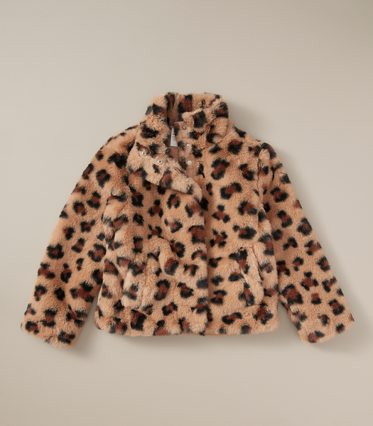 H&m faux clearance fur leopard coat