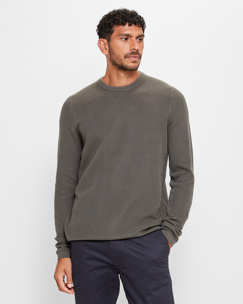 Long Sleeve Knit Top - Khaki | Target Australia