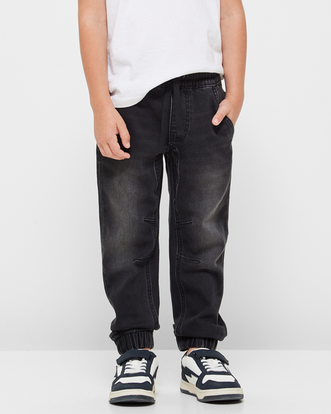 Denim Jean Jogger - Black | Target Australia