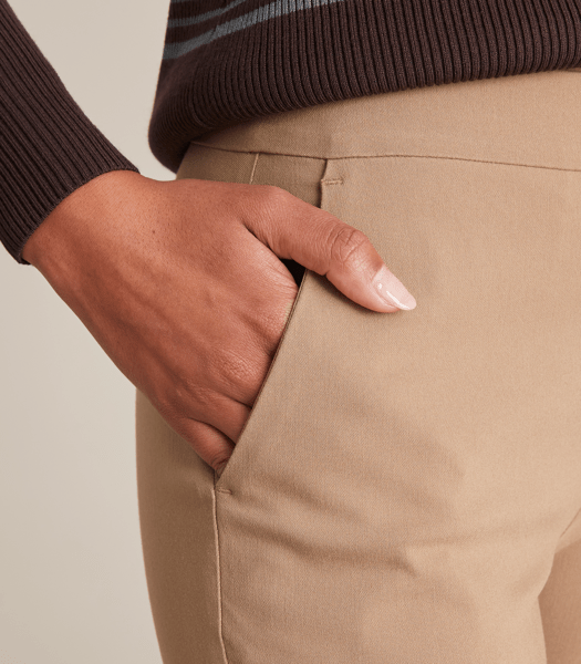 Carrie Ankle Length Bengaline Cigarette Pants - Preview
