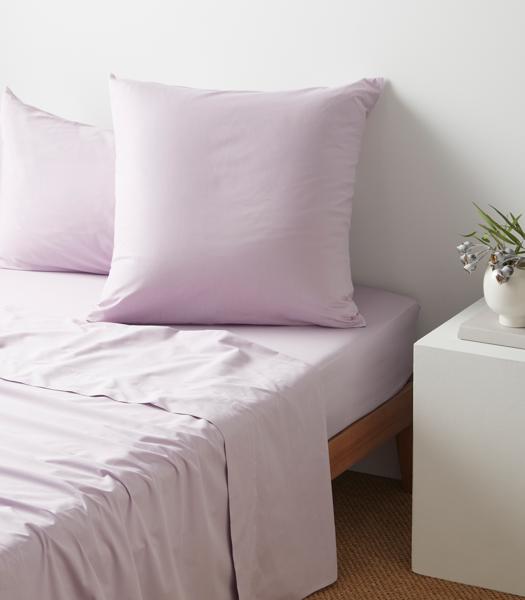 Australian Cotton 250 Thread Count European Pillowcases 2 Pack Iris