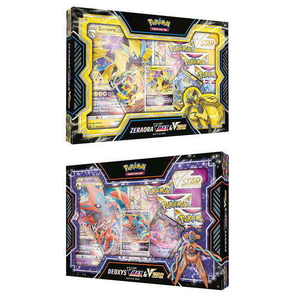 Buy Pokemon TCG: Deoxys/Zeraora VMAX & VSTAR Battle Box