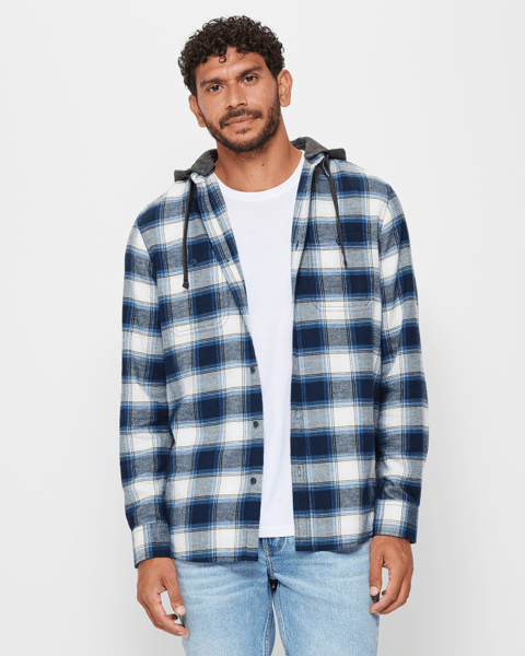 Hooded Flannel Shirt Target Australia