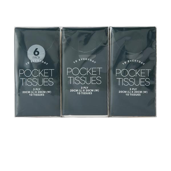 6 Pack Everyday Pocket Tissues Target Australia