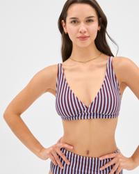 Merlot/Periwinkle Stripe