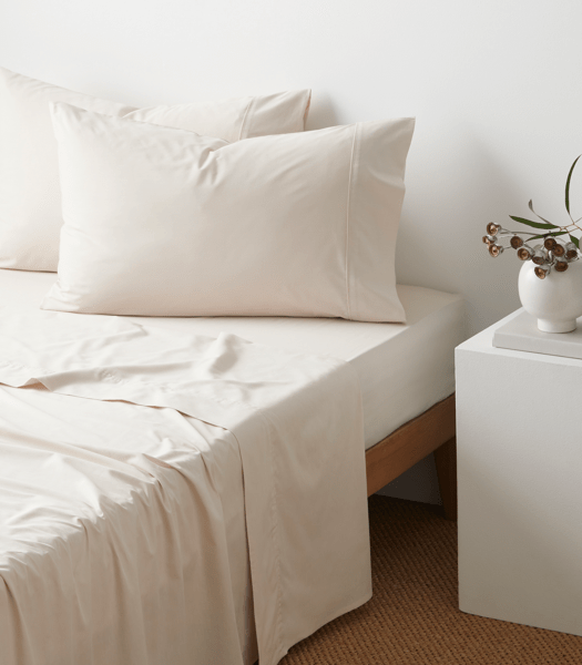 Australian Cotton 250 Thread Count Pillowcases 2 Pack Natural Target Australia