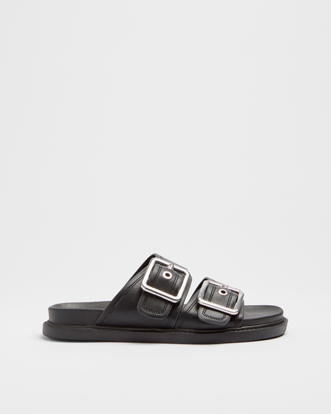 Womens Double Buckle Sandal - Chrissy - Black | Target Australia