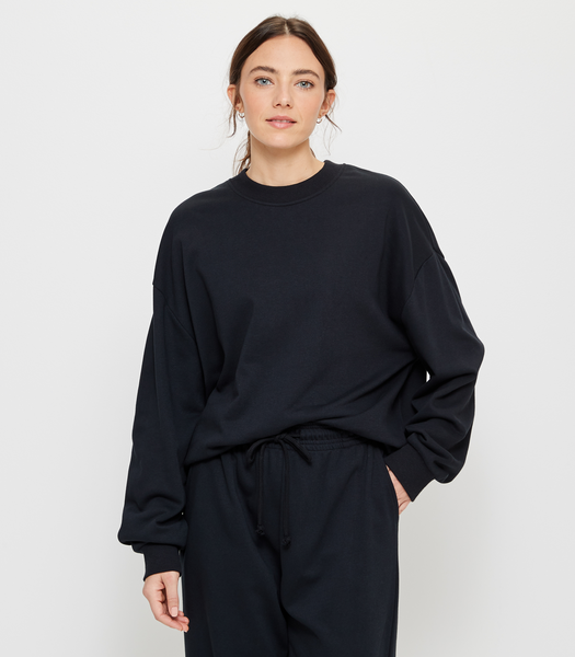 Active French Terry Relaxed Crew Jumper | Target Australia