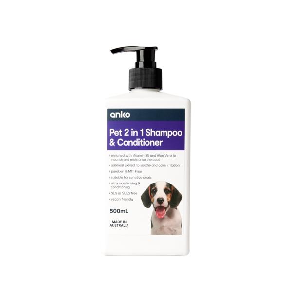 2in1 Pet Shampoo and Conditioner 500ml Anko Target Australia