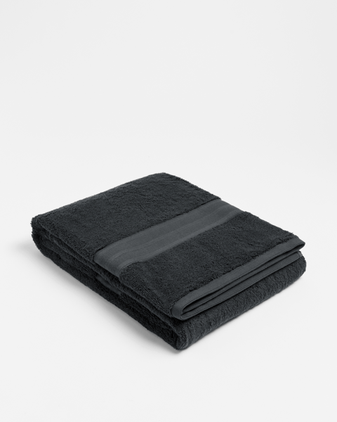 Grandeur Bath Sheet Jet Black Target Australia