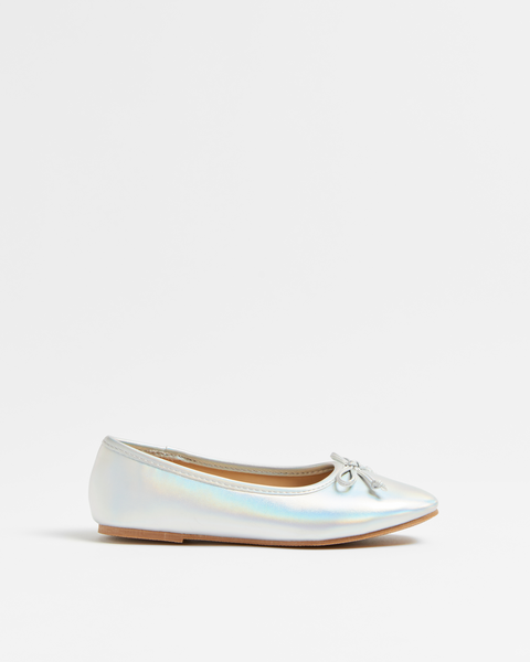 Kids Youth Metallic Ballet Flat | Target Australia