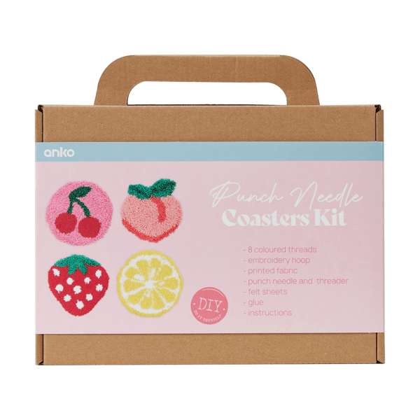 Punch Needle Coasters Kit Anko Target Australia