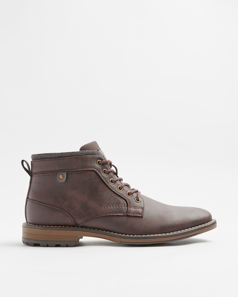 Mens Lace Up Boot - Lonsdale - Brown | Target Australia