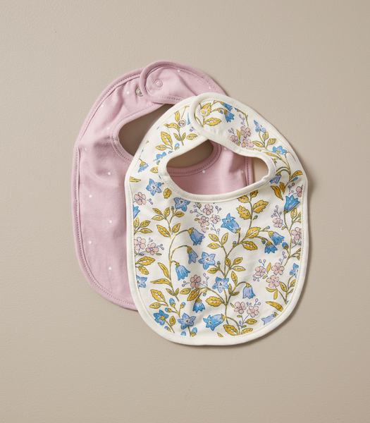 2 Pack Bub. Organic Cotton Jersey Bibs 