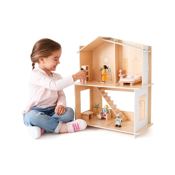 8 Piece Wooden Dollhouse - Anko | Target Australia