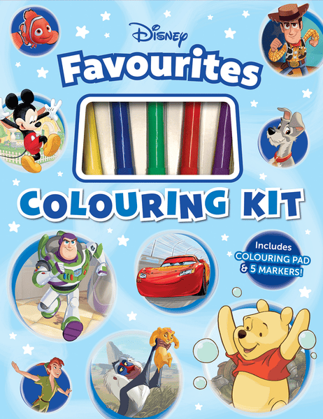 Disney Favourites: Colouring Kit - Blue | Target Australia