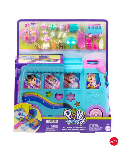 Mattel Polly Pocket Pet Mobile Adventure Playset