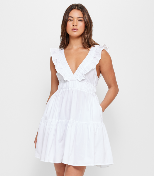 Frill V-Neck Mini Dress - Lily Loves | Target Australia